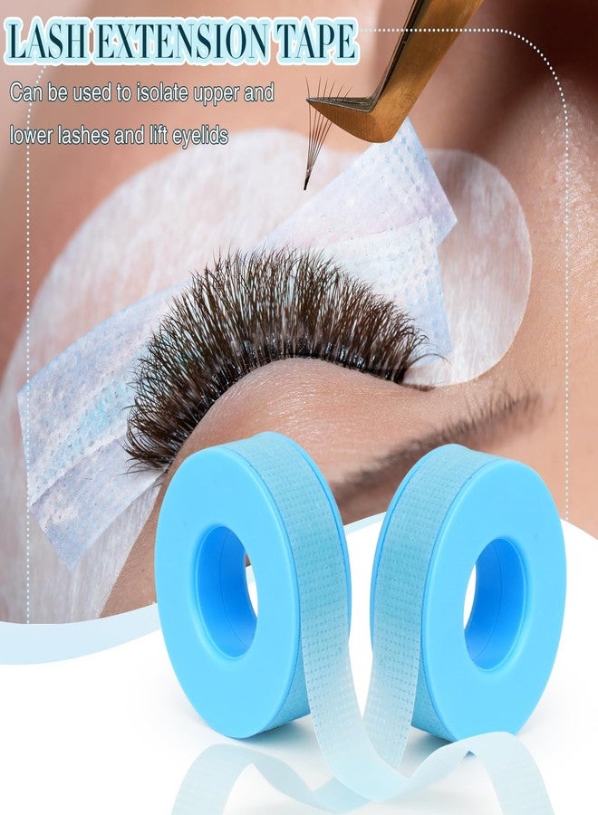 EMEDA Silicone Lash Tape for Eyelash Extensions - Gel Eyelash Tape for Sensitive Skin to Make Up/Lips/Eye Shadow/DIY/Salon Easy Tear Microporous Breathable Lash Extension Supplies (Blue 5 Rolls) - Image 5